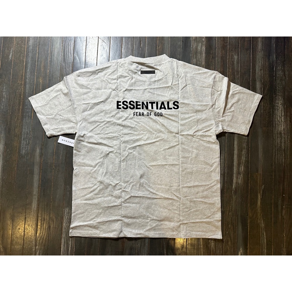 Fear of God Essentials T-Shirt Light Oatmeal XXL 125BT212062F Mens Tee